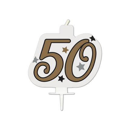 Meilenstein Happy Birthday Geburtstagskerze "50" 1St