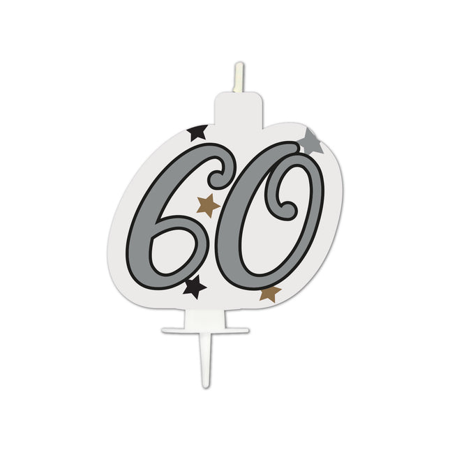 Meilenstein Happy Birthday Geburtstagskerze "60" 1St