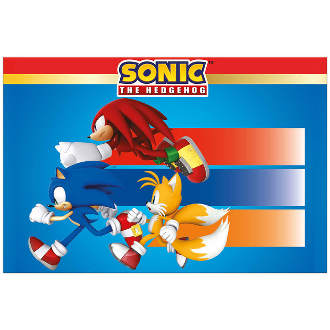 Sonic Speed Plastik Tischdecke 120X180Cm 1St