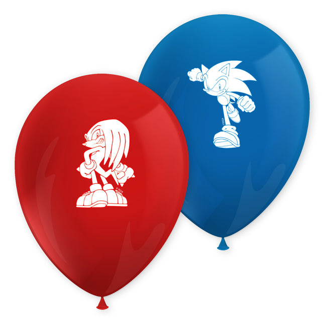 Sonic Speed Bedruckte Latex Ballons 8St
