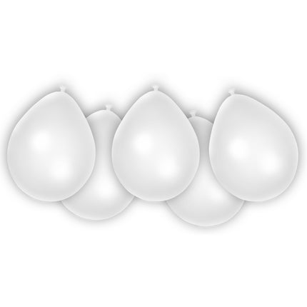Party Essentials Fsc Metallic Pastell Ballons Weiß 8St