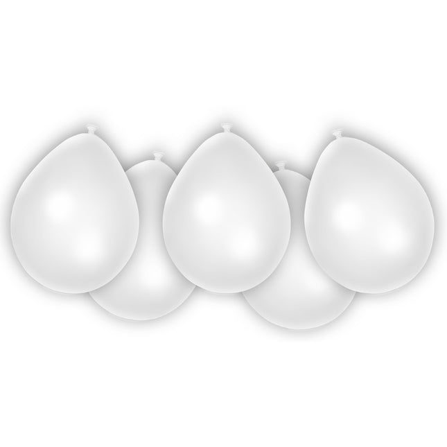 Party Essentials Fsc Metallic Pastell Ballons Weiß 8St
