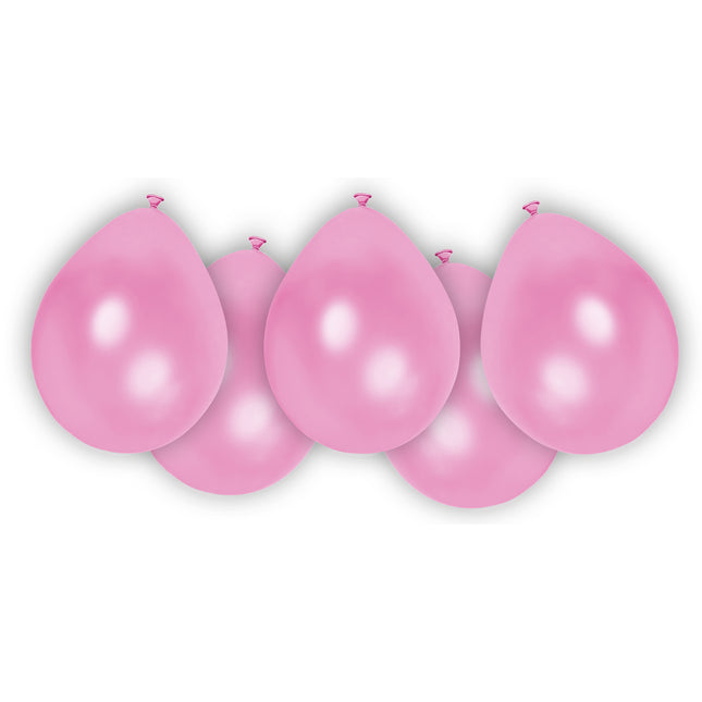 Party Essentials Fsc Metallic Pastell Ballons Rosa 8St