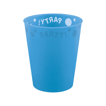Party Wiederverwendbare halbtransparente Produkte Party Wiederverwendbare halbtransparente Tasse 250Ml Blau 1St