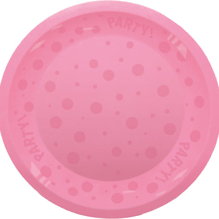 Party Wiederverwendbare halbtransparente Produkte Party Wiederverwendbarer halbtransparenter Teller 21Cm Rosa 1St