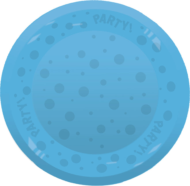 Party Wiederverwendbare halbtransparente Produkte Party Wiederverwendbare halbtransparente Teller 21Cm Blau 1St
