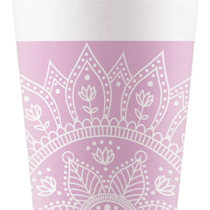 Rosa Becher „Mandala“ 200 ml