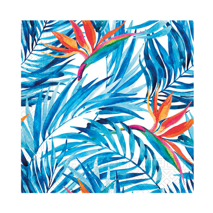 Dreilagige Papierservietten Dreilagige Papierservietten 25X25Cm Tropische Blumen 20St