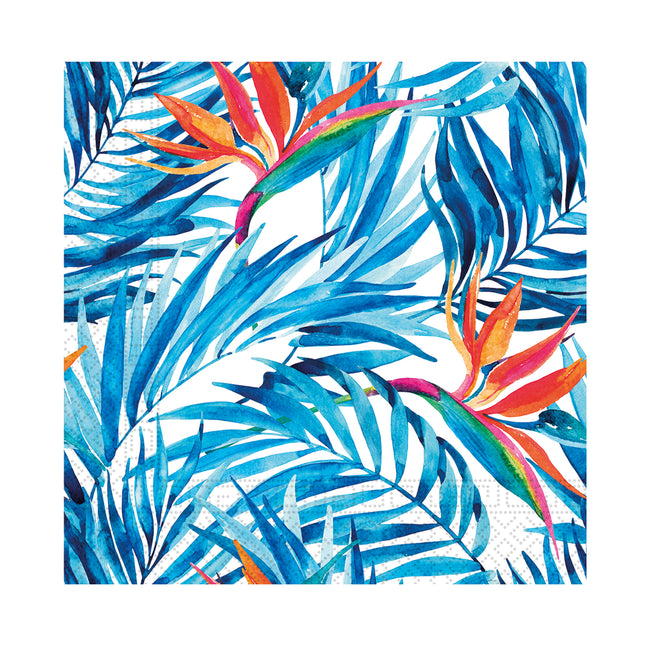 Hawaii Servietten Blau 25cm 20Stk