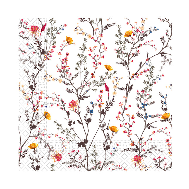 Dreilagige Papierservietten Dreilagige Papierservietten 25X25Cm Moderne Zweige 20St
