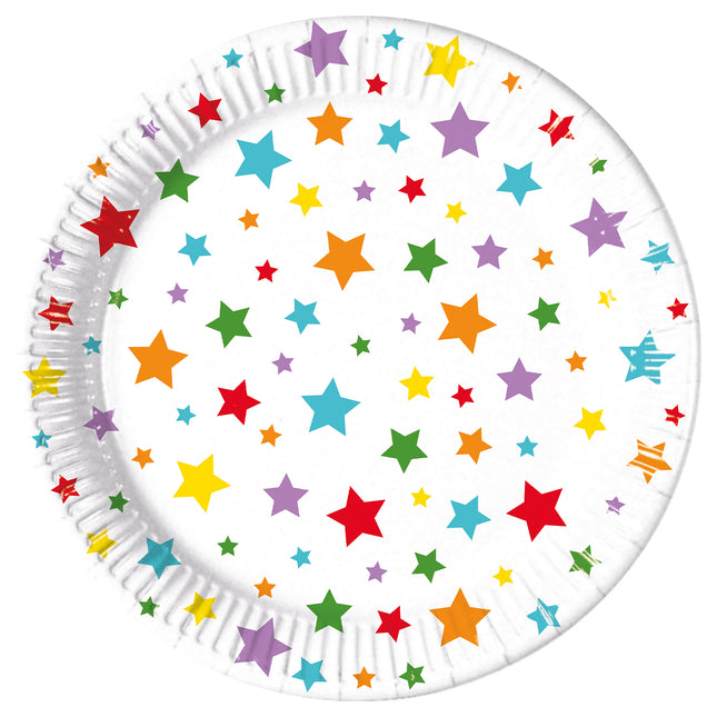 Multicolour Bright Stars Fsc Pappteller Next Generation Large 23Cm 8St