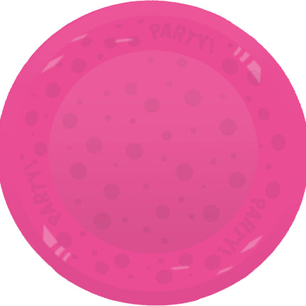 Party Teller Neon Rosa 21cm