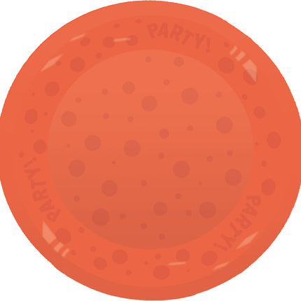 Party Teller Neon Orange 21cm