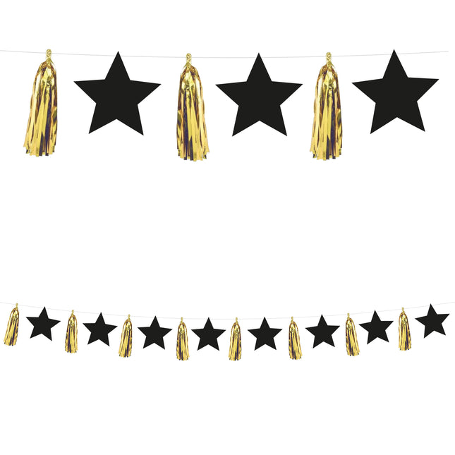 Schwarzgold-Girlande