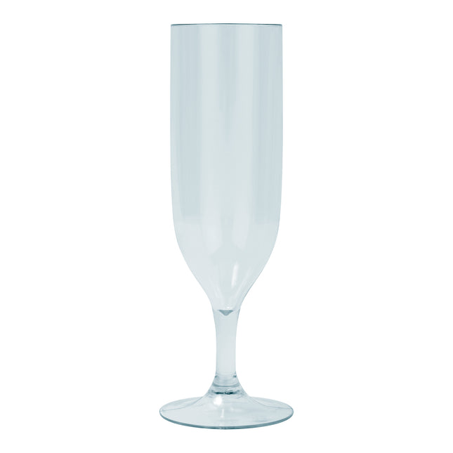 Wiederverwendbare halbtransparente Gläser Wiederverwendbare halbtransparente Champagnergläser in hellblauer Farbe 2St