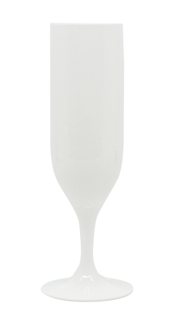 Wiederverwendbare Gläser in fester Farbe Wiederverwendbare Champagnergläser in weißer Farbe 2St