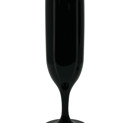 Wiederverwendbare Gläser in fester Farbe Wiederverwendbare Champagnergläser in schwarzer Farbe 2St
