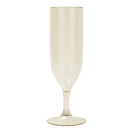 Wiederverwendbare halbtransparente Gläser Wiederverwendbare halbtransparente Champagnergläser in Beige Farbe 2St