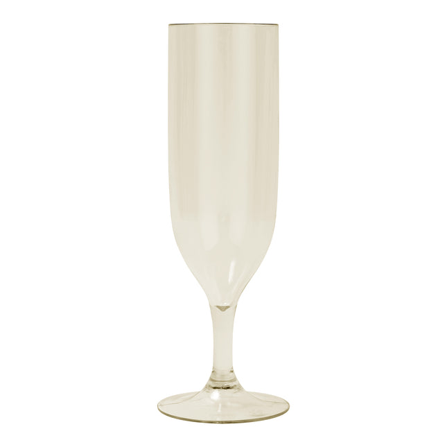 Wiederverwendbare halbtransparente Gläser Wiederverwendbare halbtransparente Champagnergläser in Beige Farbe 2St
