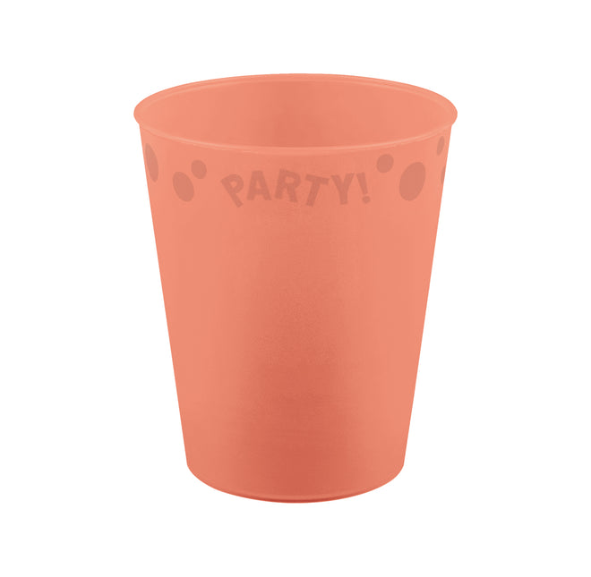 Party Reusable Pastel Colors Party Reusable Cup 250Ml Salmon Pastel 1St.