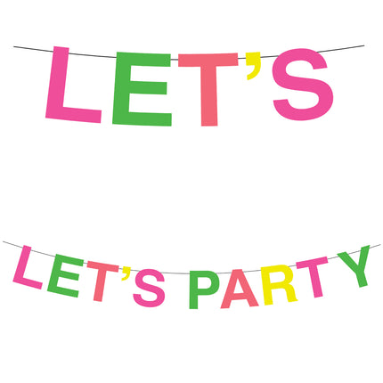 Party Brief Girlande Bunt 2m