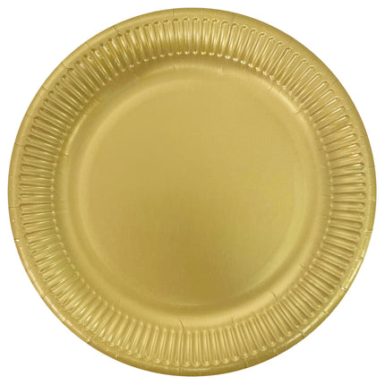 Metallic Colors Fsc Paper Plates Next Generation Large 23Cm Gold 8St