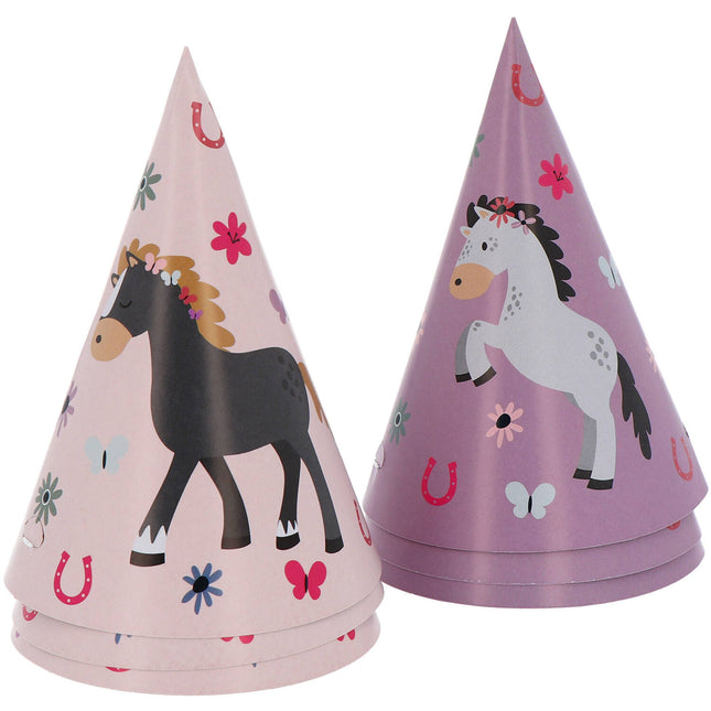 Pferd Party Hüte 16cm 6Stk