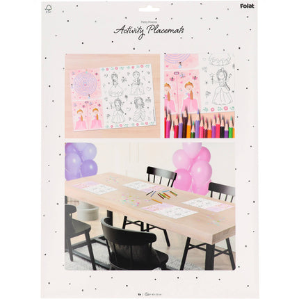 Prinzessinnen Tischsets 40cm 6Stück