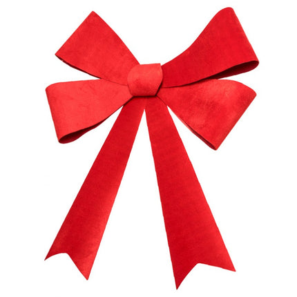 Rote Schleife Samt Groß 86cm