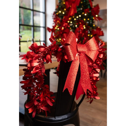 Rote Schleife Glitter 39cm