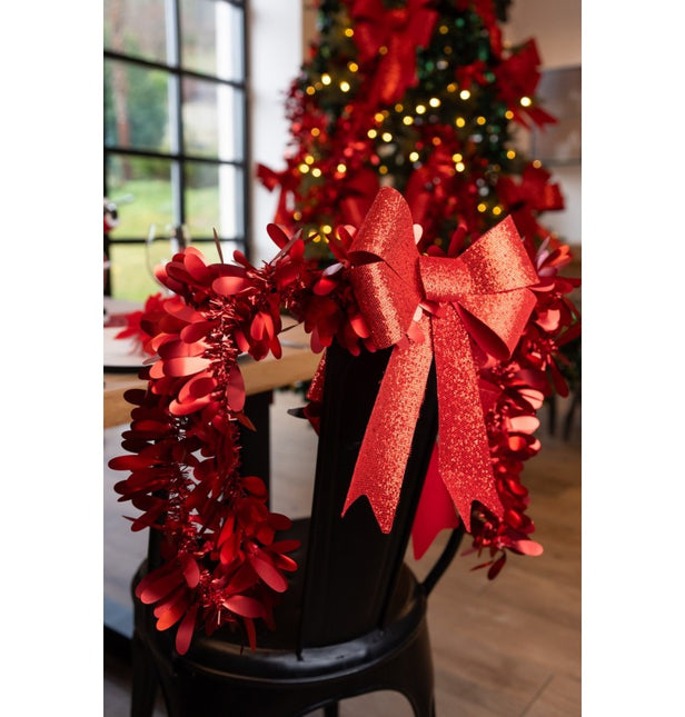 Rote Schleife Glitter 39cm
