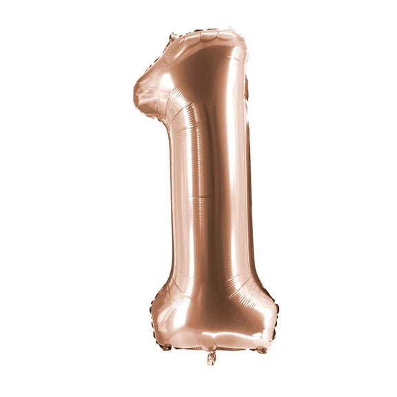 1 Jaar Cijfer Ballon Rose Goud Leeg 1m van VDV Benefit koop je bij Partywinkel