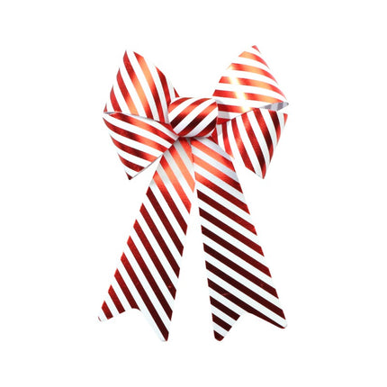 PVC-Schleife mit Bonbon-Streifen 22,9 cm x 38,1 cm