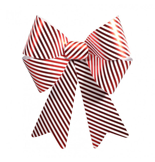 PVC-Schleife mit Bonbon-Streifen 50,8cm x 66cm