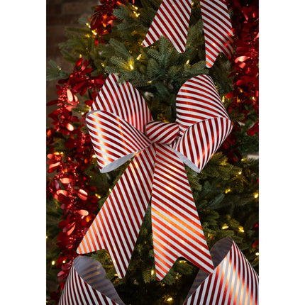 PVC-Schleife mit Bonbon-Streifen 50,8cm x 66cm