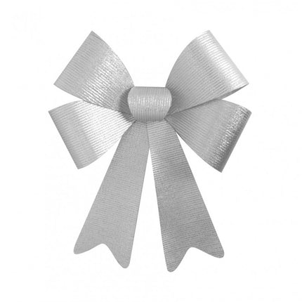 Silberne Schleife Glitzerstreifen 50cm