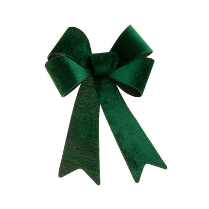 Dunkelgrüne Samtschleife 22,9CM X 39,1CM