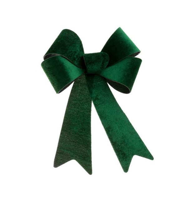 Dunkelgrüne Samtschleife 22,9CM X 39,1CM