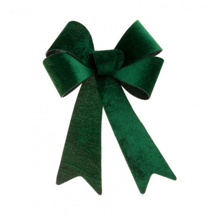 Dunkelgrüne Samtschleife 36,5 cm x 50,8 cm
