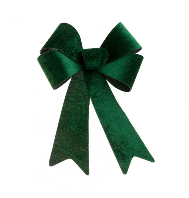 Dunkelgrüne Samtschleife 36,5 cm x 50,8 cm