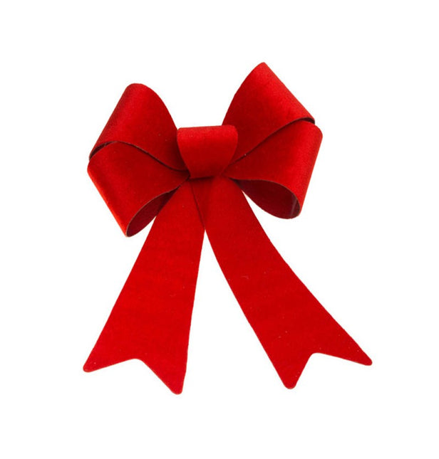 Rote Samtschleife 22,9CM X 39,1CM