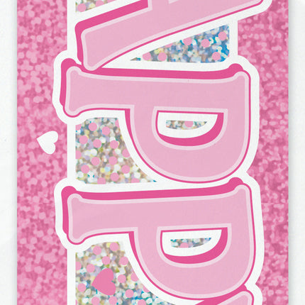 Rosa Taufe Prisma Banner, 12 ft
