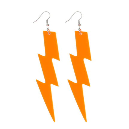 Ein Paar Ohrringe „Flash“ in Neonorange (UV)