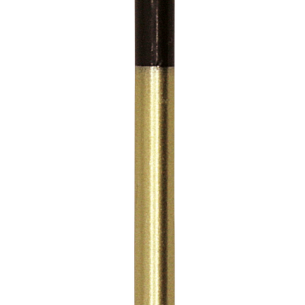Schwarz-goldene Kerzen, dip-dyed, 9,5 cm, 12 Stück