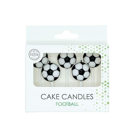 Fußballkerzen 4 cm, 5 Stück
