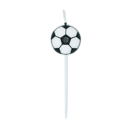 Fußballkerzen 4 cm, 5 Stück