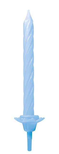 Hellblaue Kerzen, 5 cm, 24 Stück
