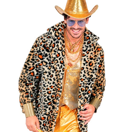 Pelzmantel Leopard Plüsch