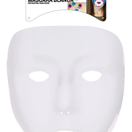 Halloween Gesichtsmaske weiß