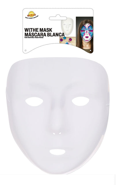 Halloween Gesichtsmaske weiß